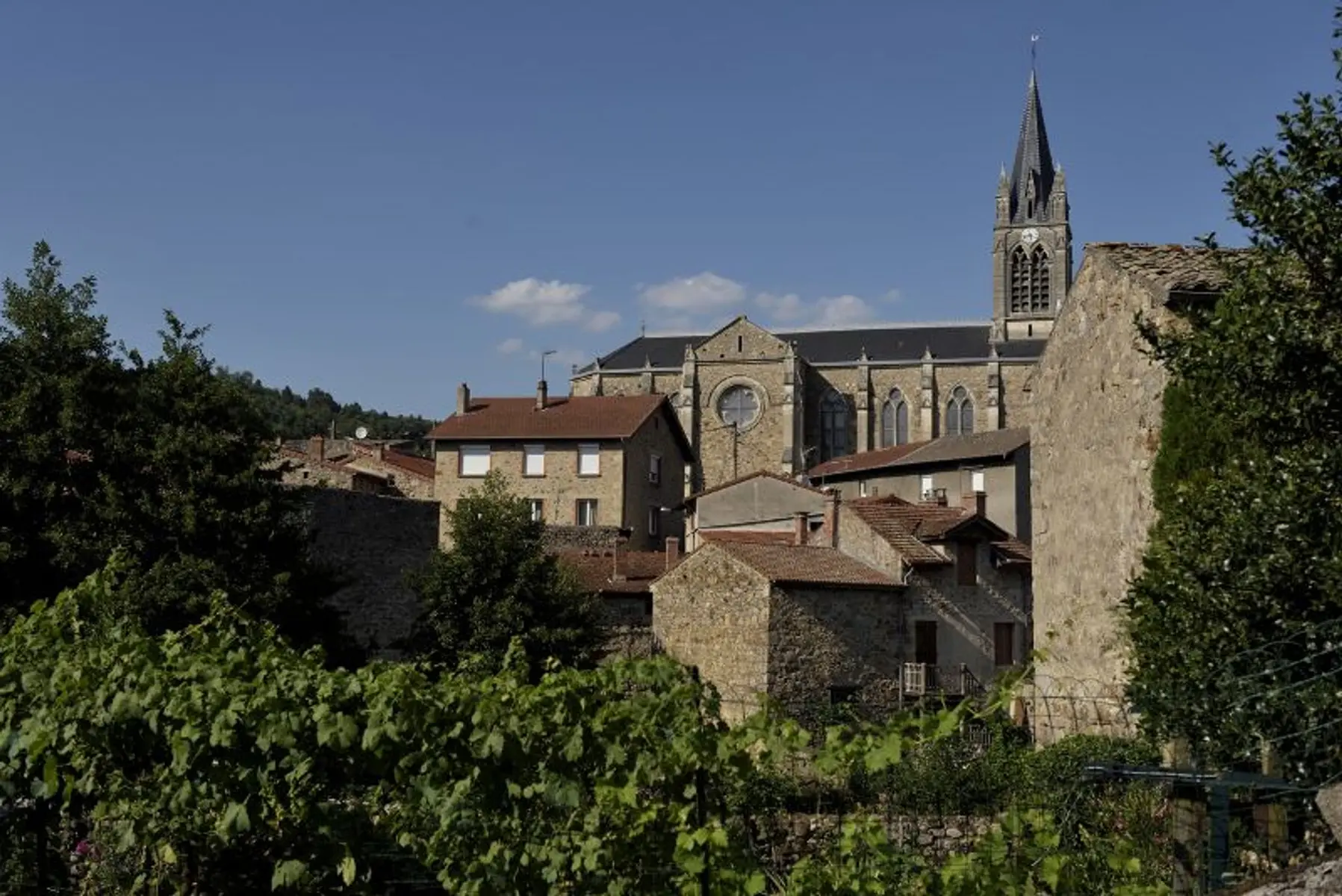 Vue sur le village de Villevocance