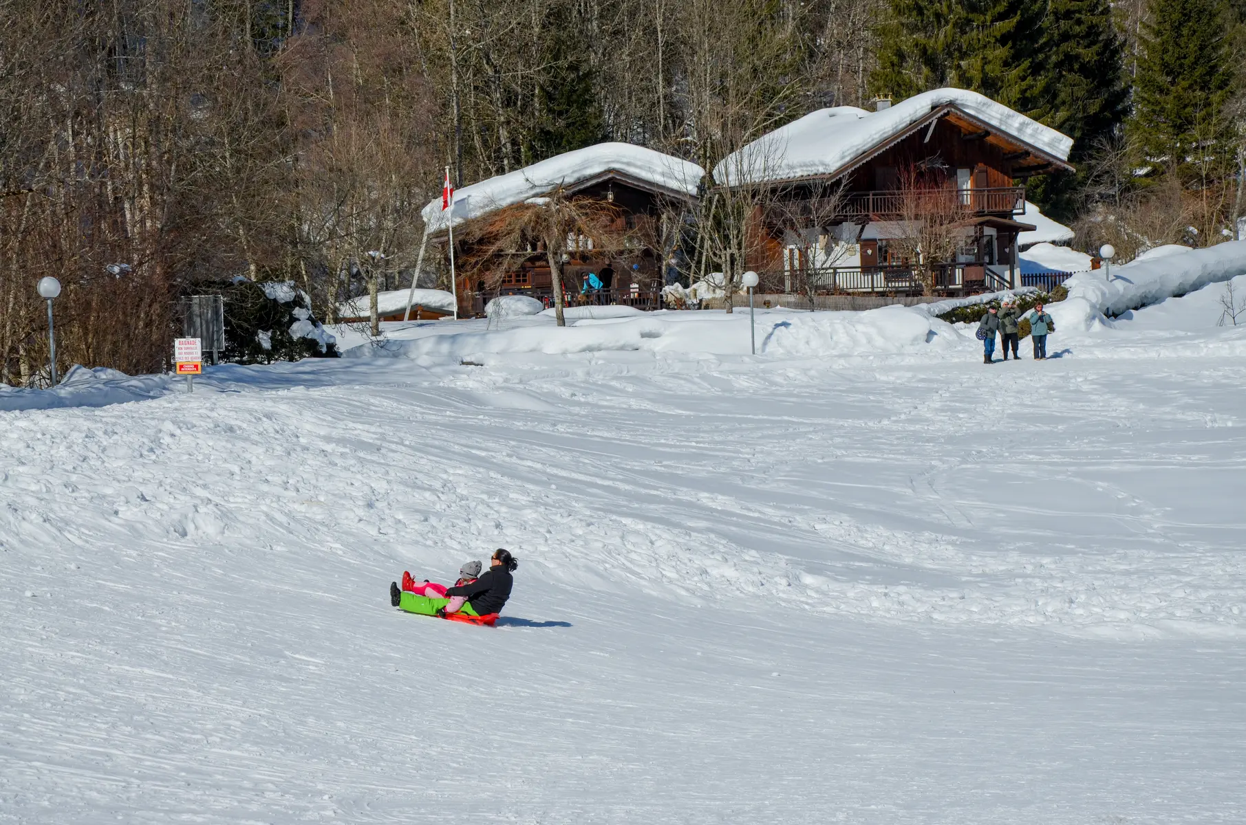 Les Plaisirs de la neige à Flumet