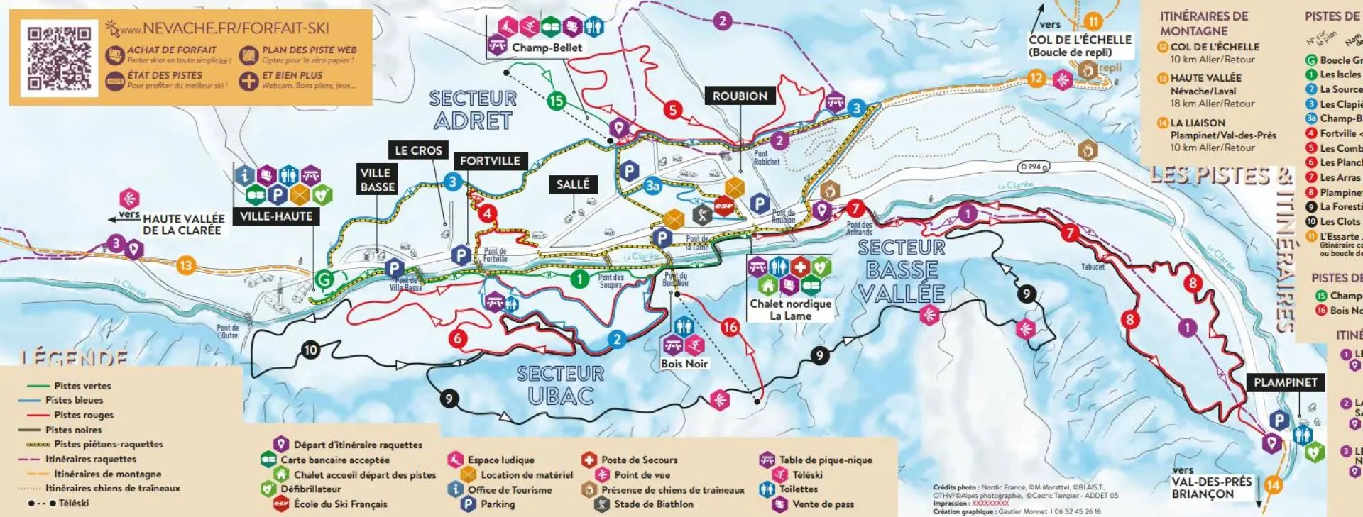 Itinéraire Piétons Raquettes autour de Névache