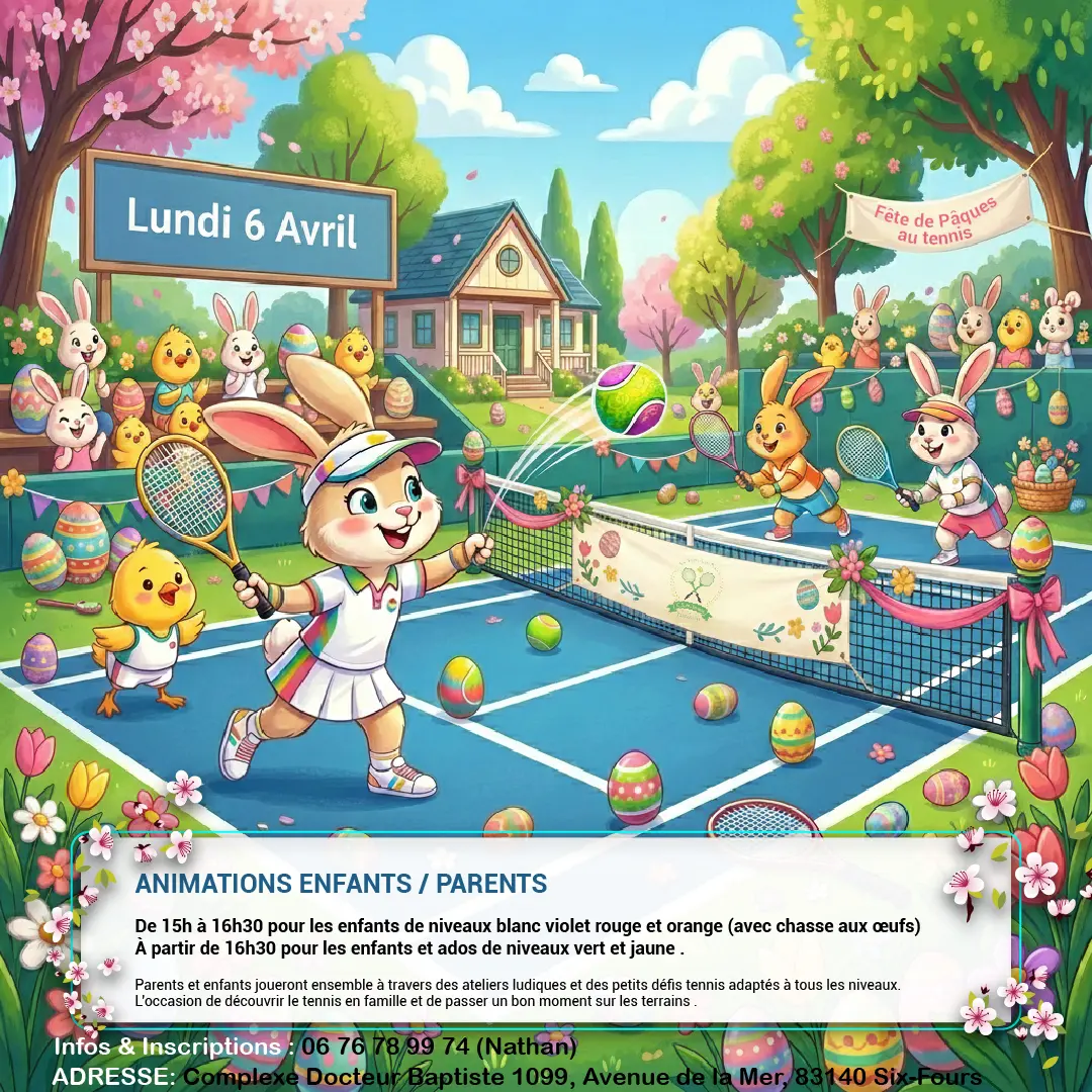 Fête de Pâques au tennis