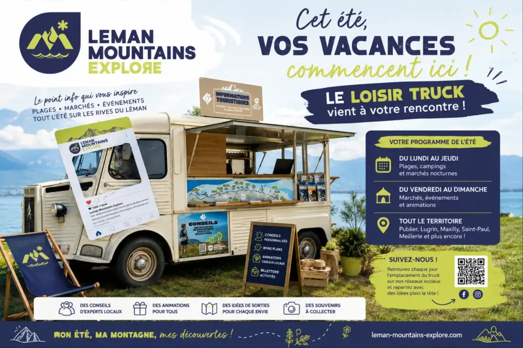Affiche van de Touristic Truck – zomer 2026