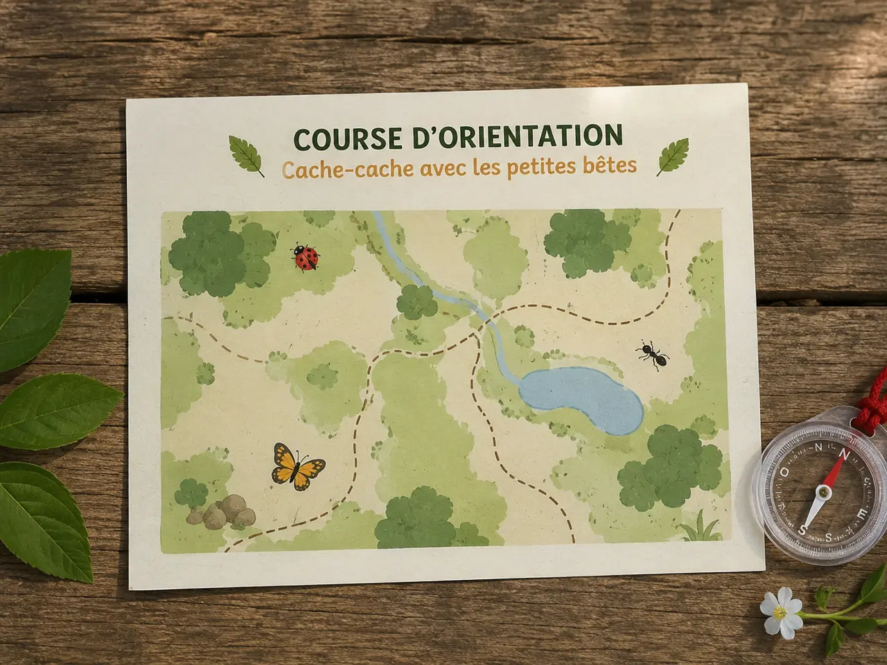 Carte course d'orientation