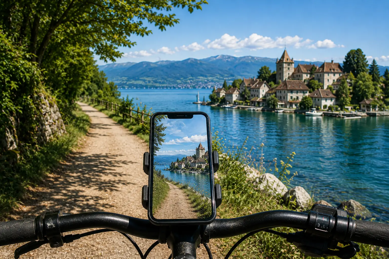Thonon – Yvoire en vélo électrique avec Parcours GPS_Thonon-les-Bains