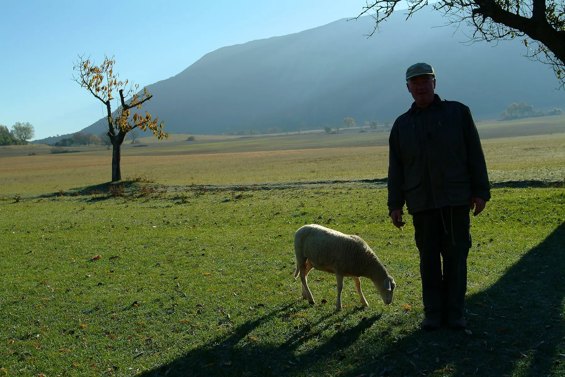 Berger au pied de la Montagne de Chabre