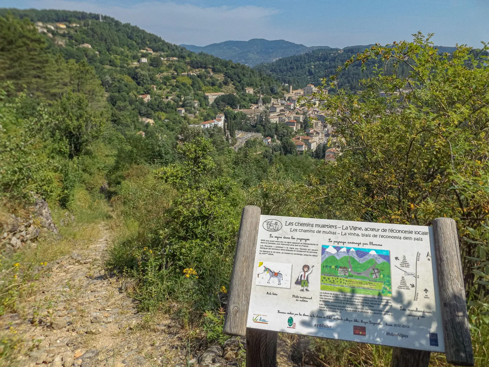 Vue sur Largentière