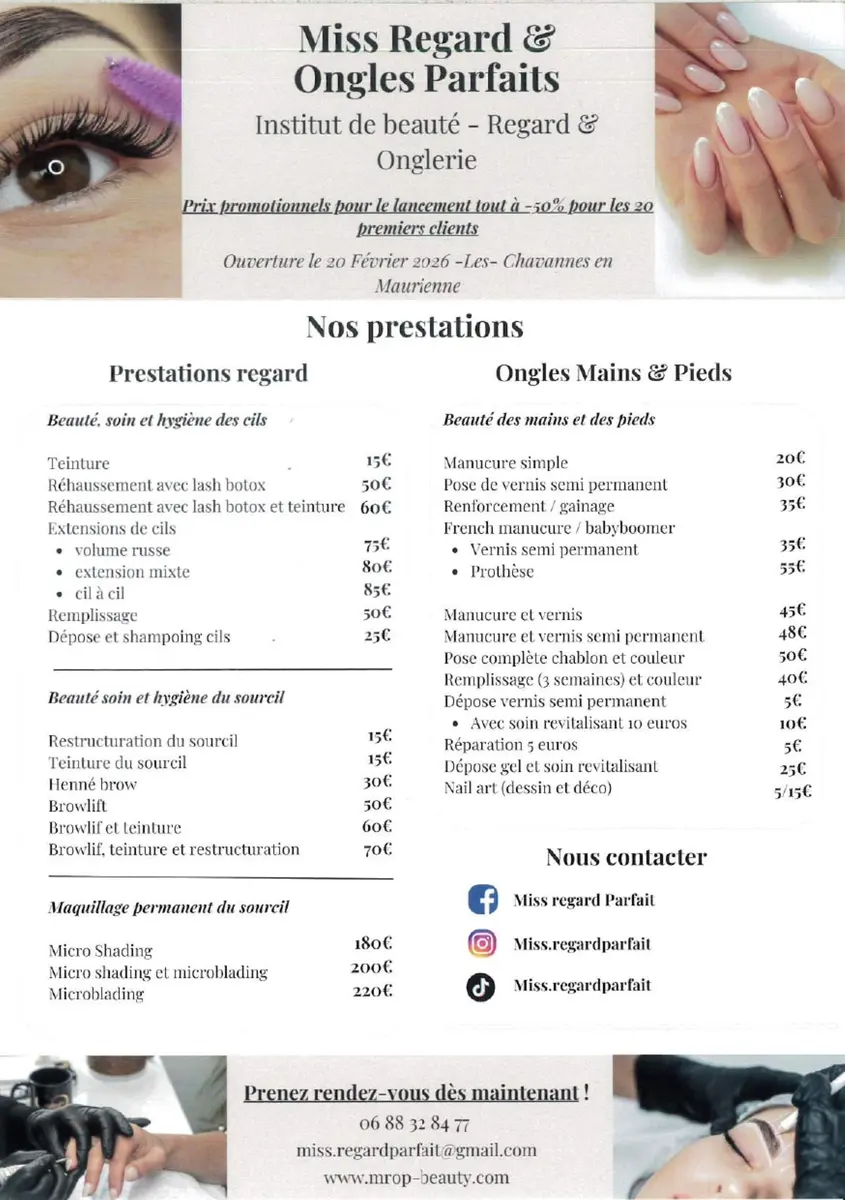Miss Regard & Ongles Parfaits_Les Chavannes-en-Maurienne
