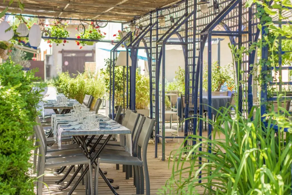 Terrasse ombragée