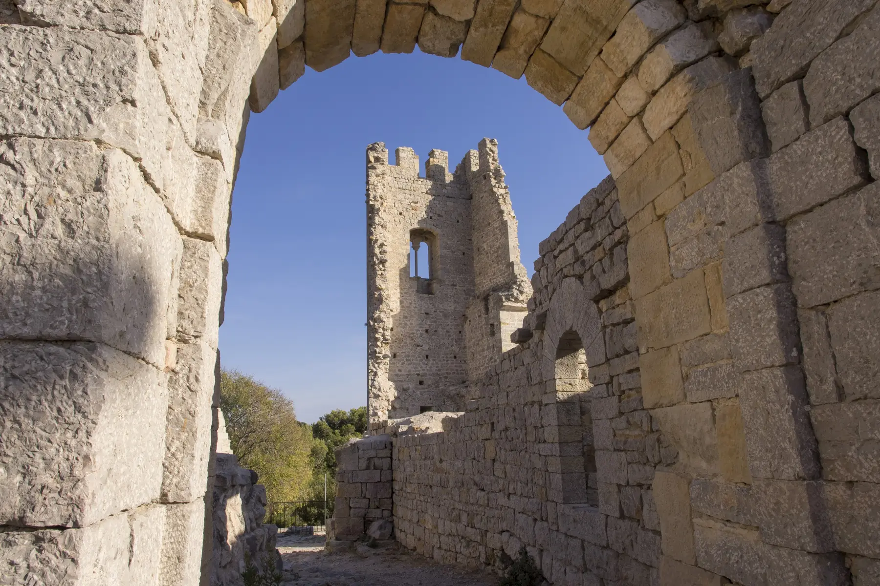 Remains of the feudal castle