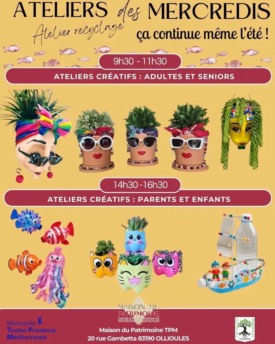 Ateliers des mercredis à la Maison du Patrimoine TPM_Ollioules