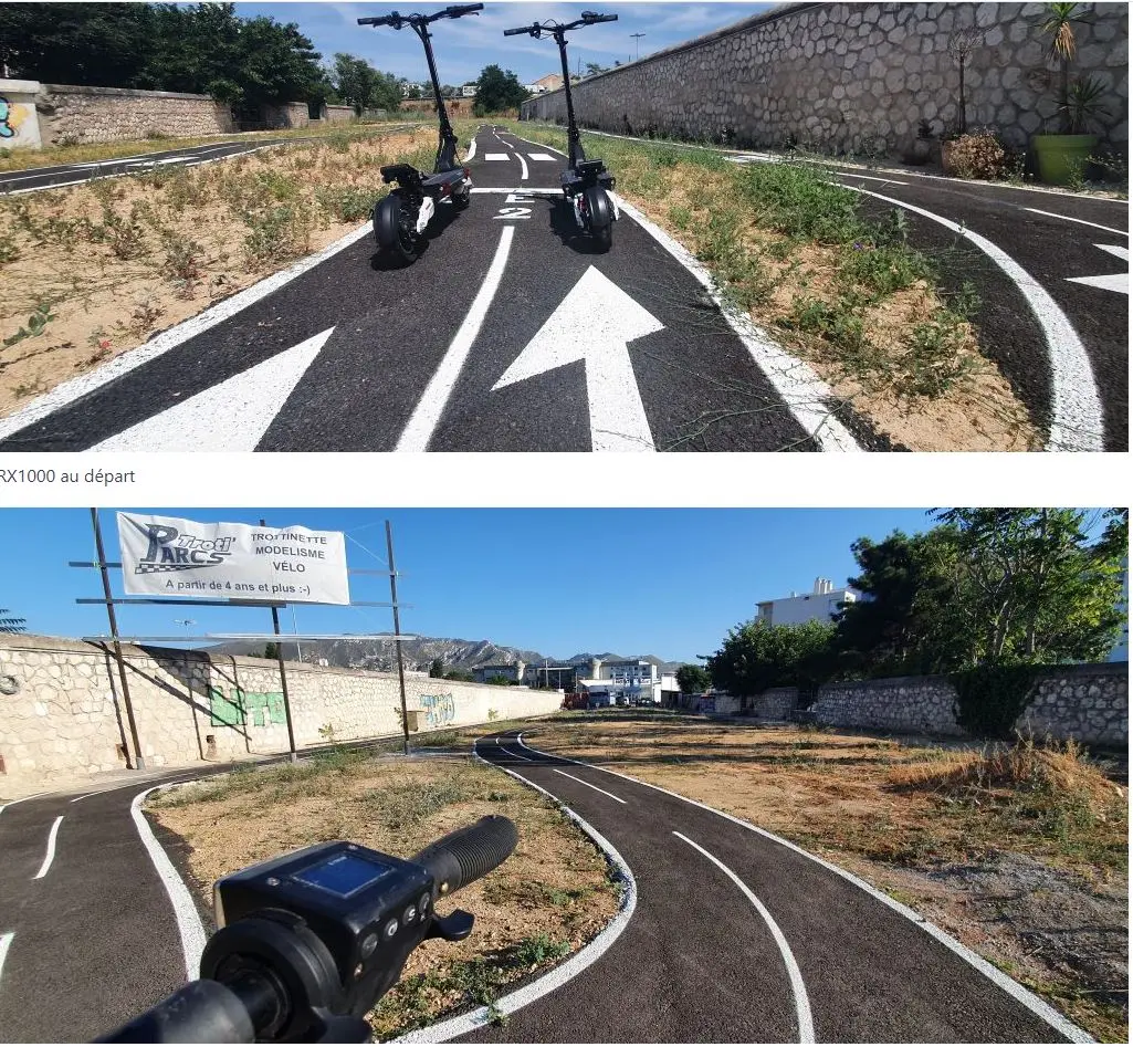 Location et circuit de trottinette