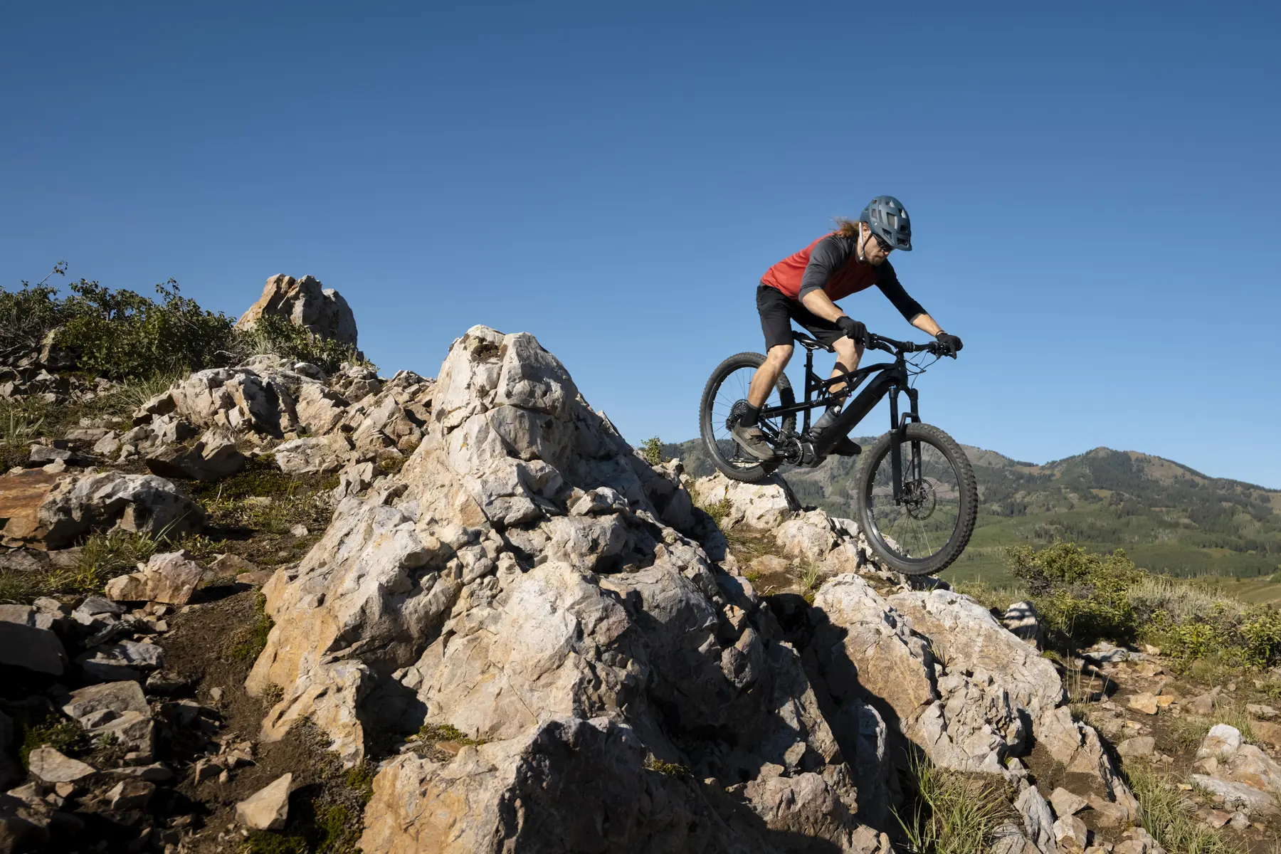 VTT dans les montagnes
