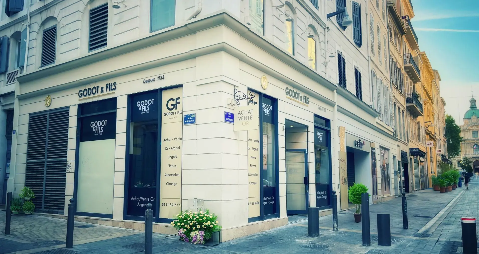devanture du commerce rue st férréol