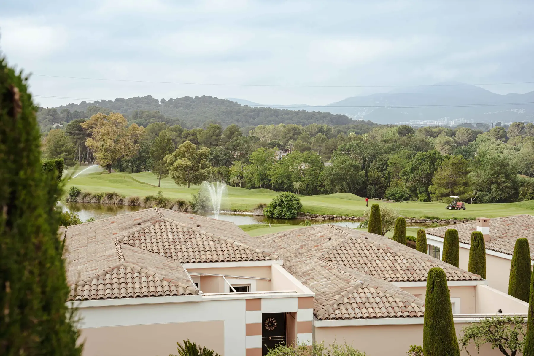 Vue golf hôtel Royal Mougins