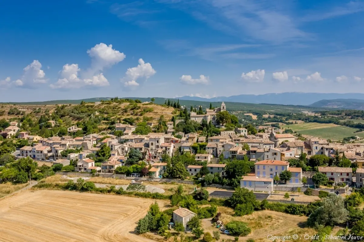 Vue aérienne du village