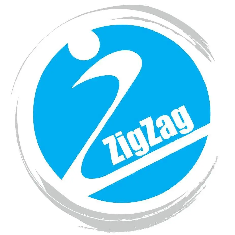 Un zig zag de piste qui représente l'entreprise