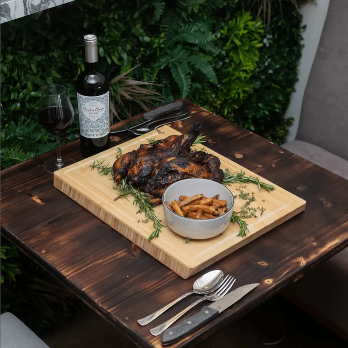 Restaurant l'Atrium Mougins, plat de viande