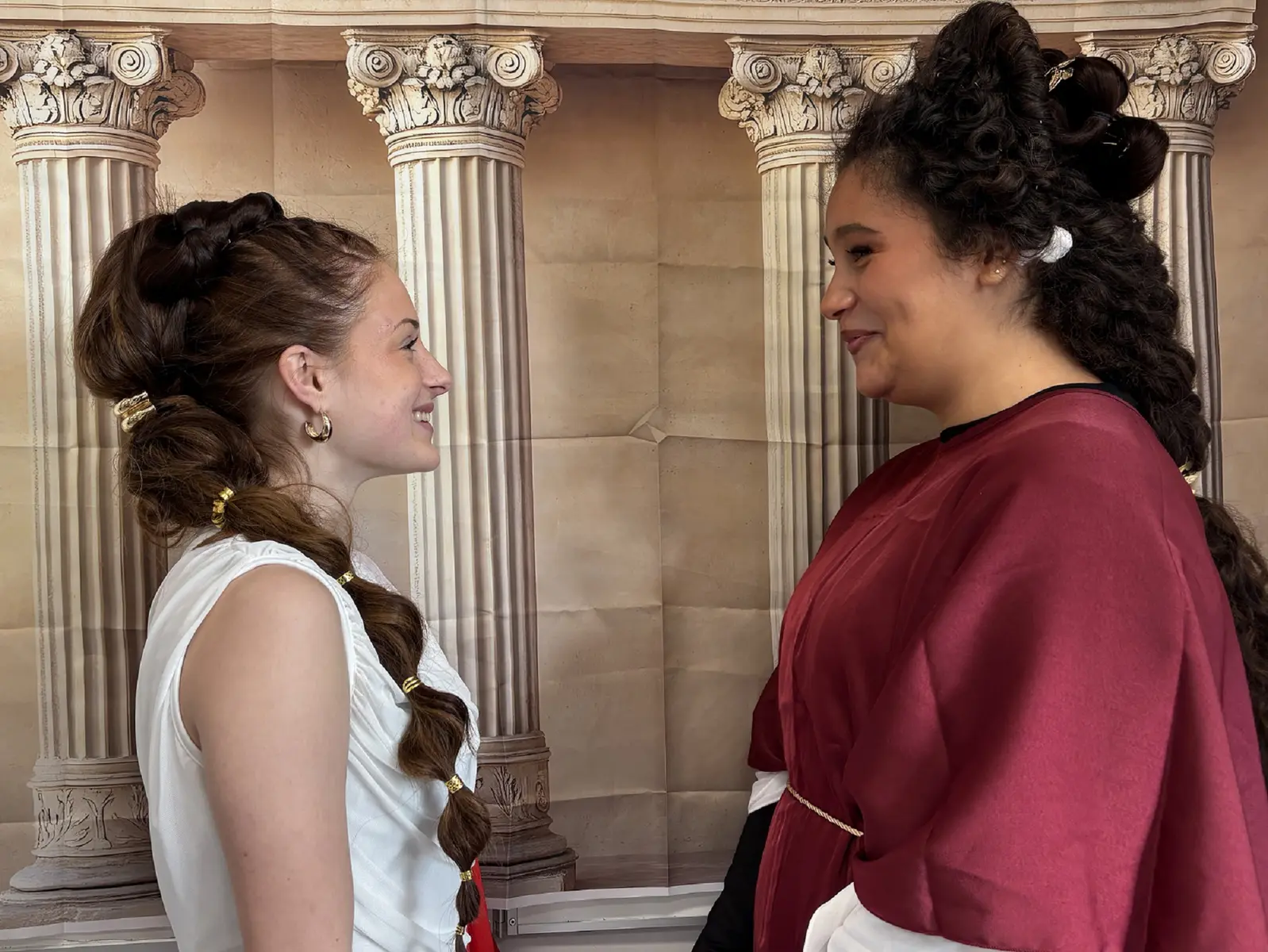 Atelier coiffure à la mode antique_ Elèves du lycée Gergovie (Clermont-Ferrand)