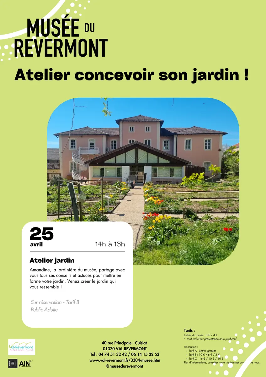 Affiche atelier jardin 
