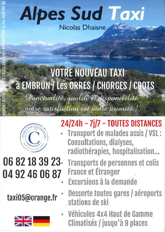 Alpes Sud Taxi - Taxi AVA