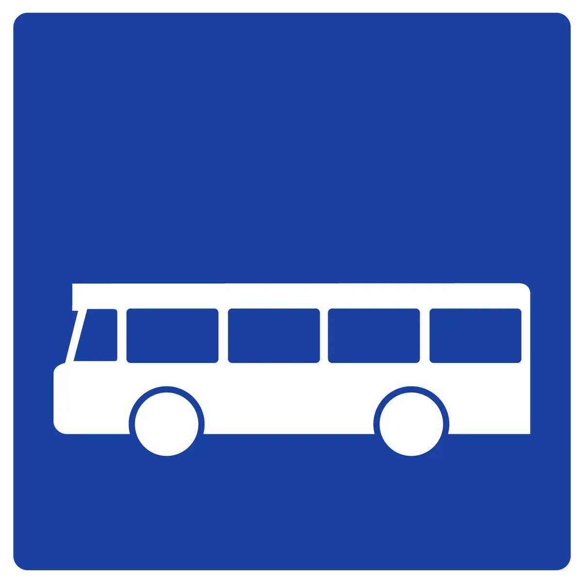 Panneau arrêt de bus