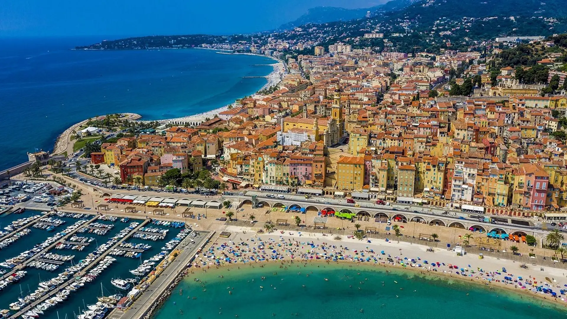 Vue panoramique de Menton
