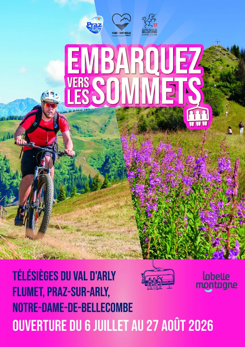 Ouverture télésièges Val d'Arly été 2026