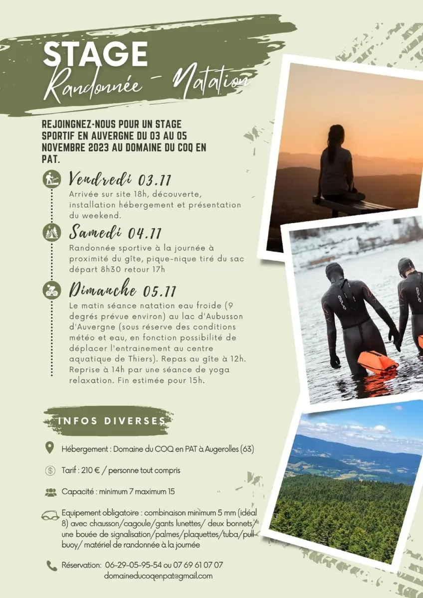 Weekend sportif en Livradois-Forez