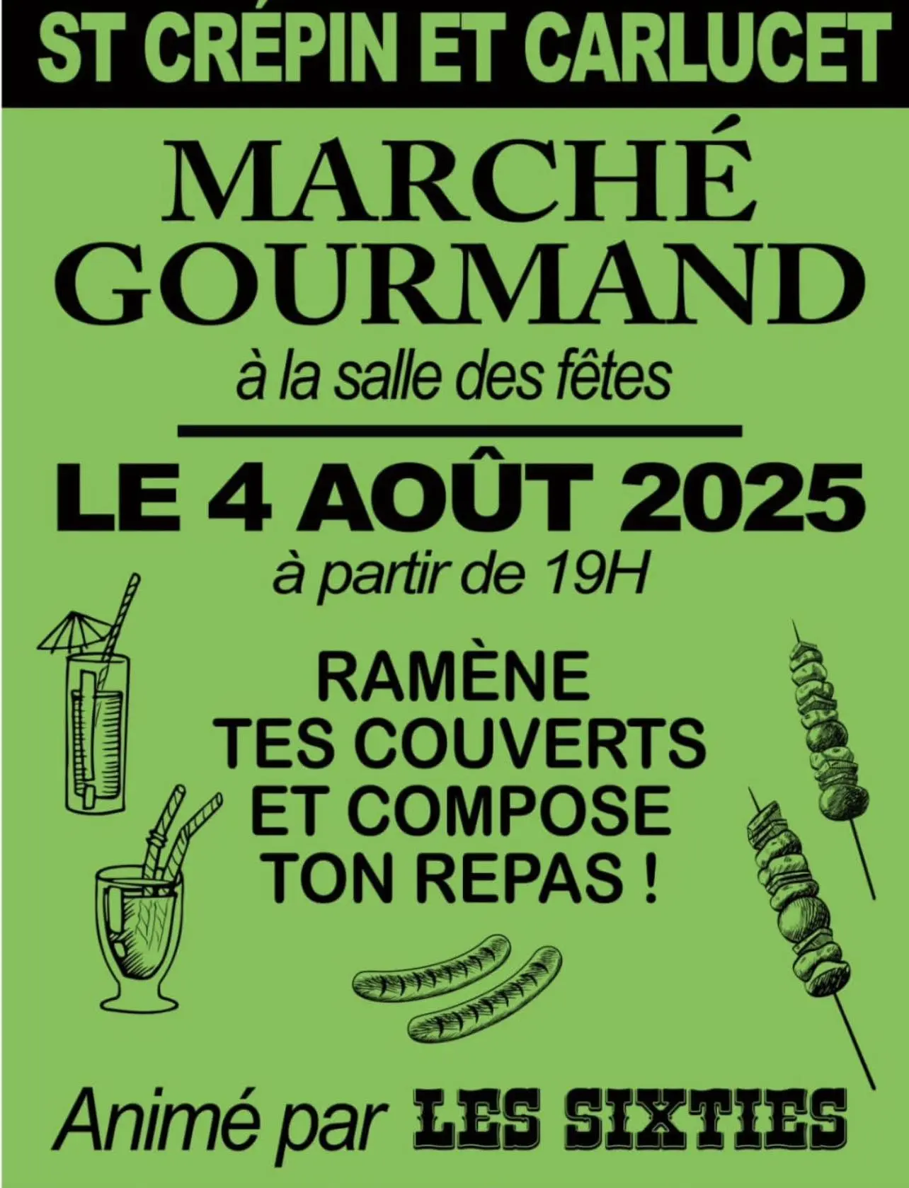 Marché gourmand St Crépin 4 Aout