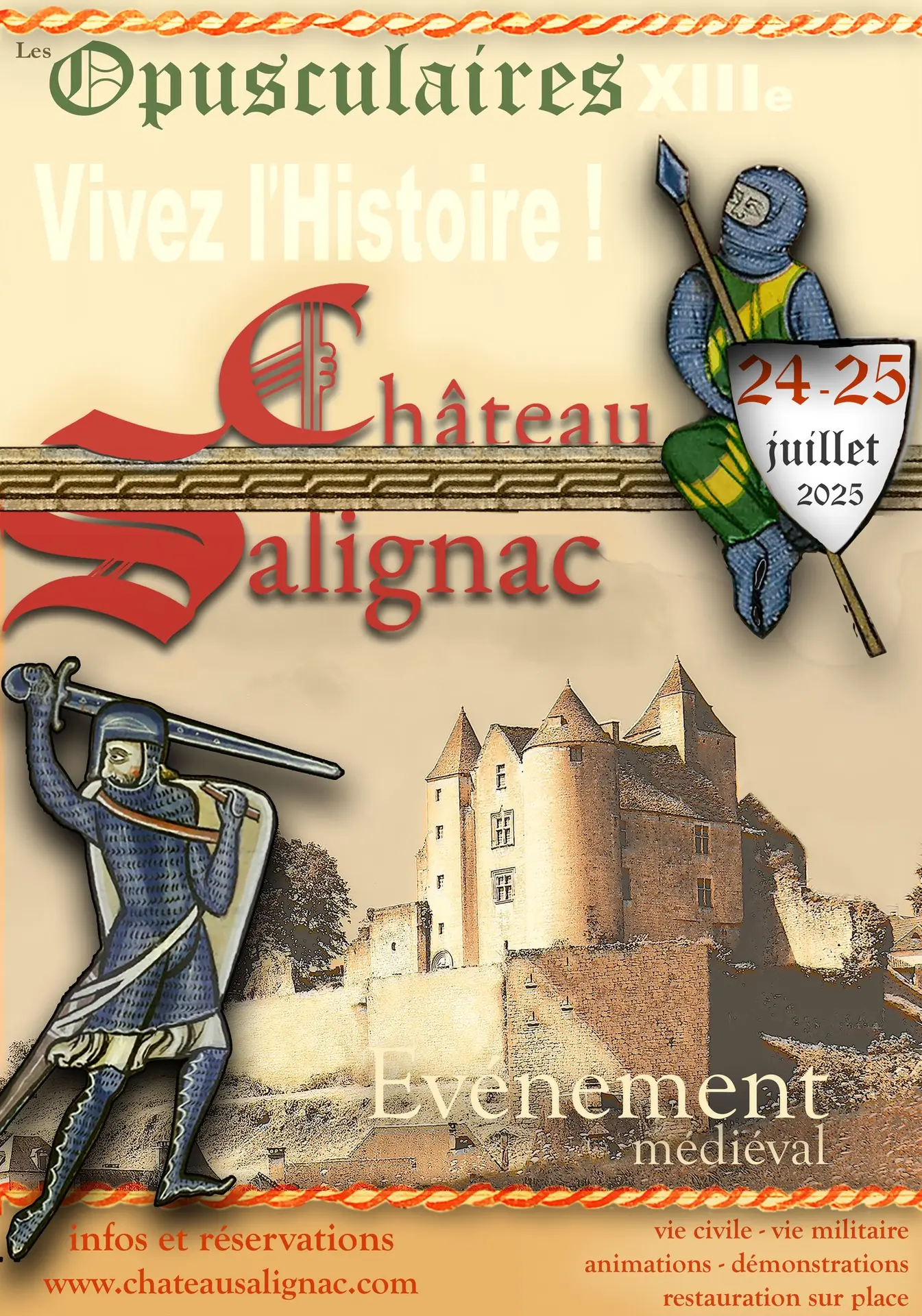 Opusculaires Salignac 24-25 Juillet 2025