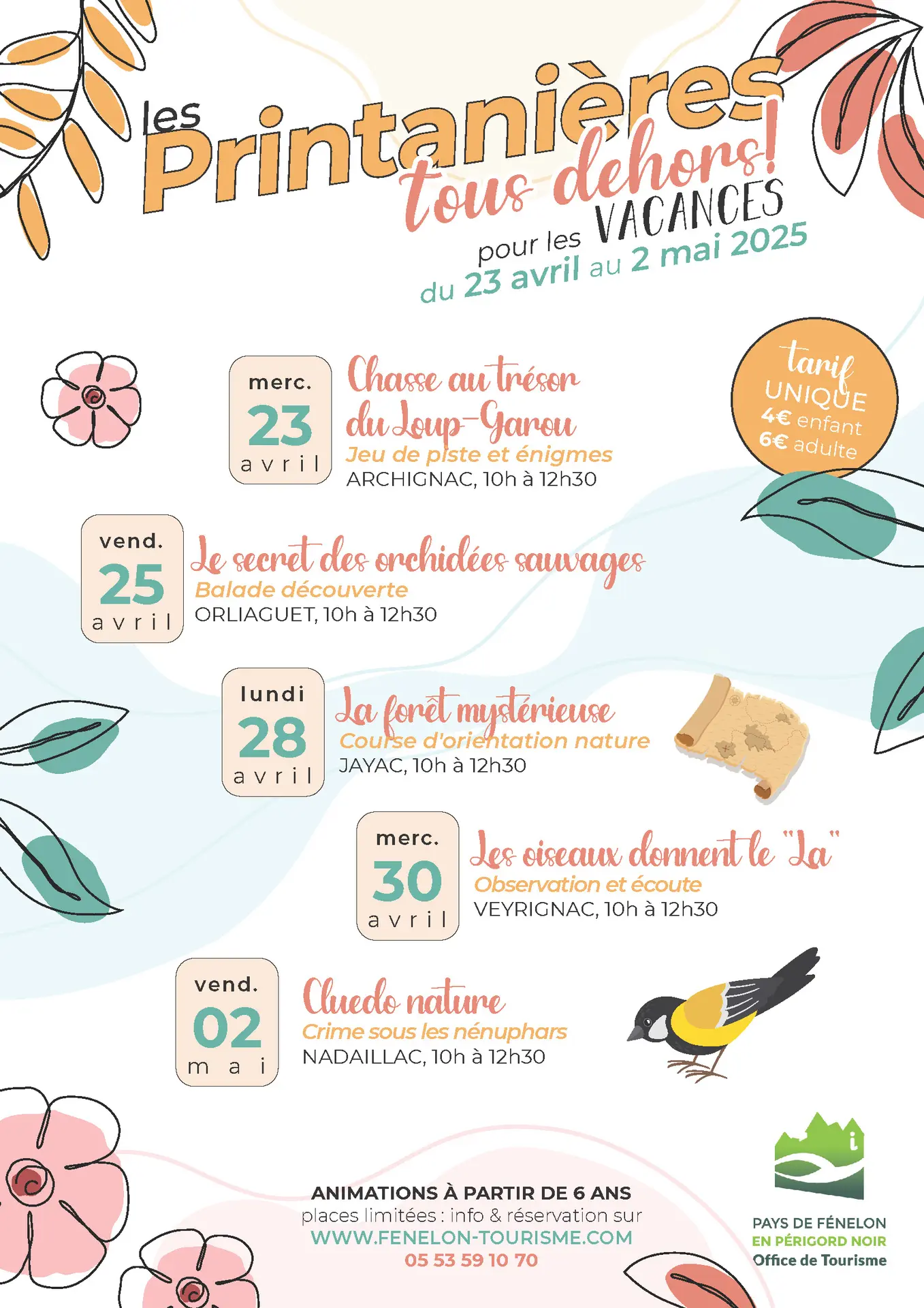 Affiche A4 - les printanières 2025