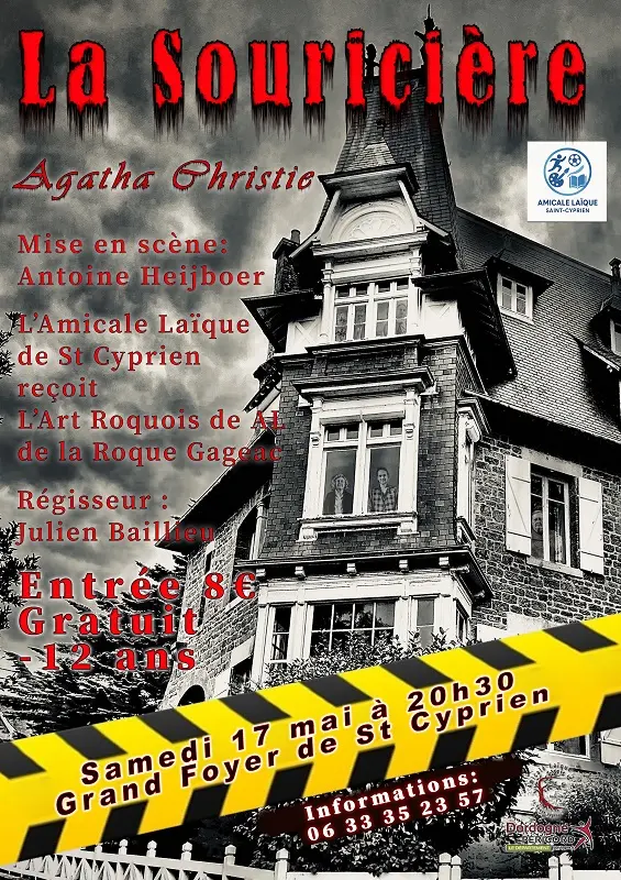 Affiche La Souriciére St Cyprien 17 05 2025