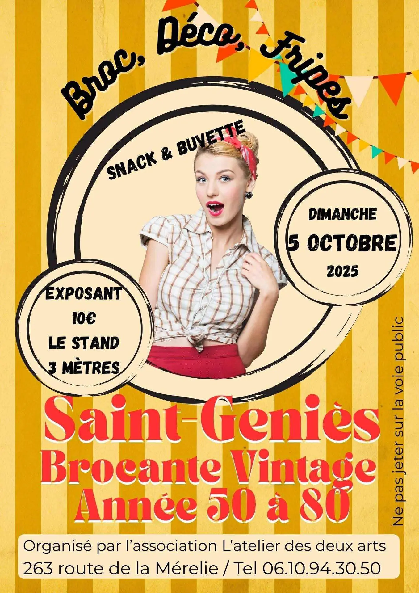 Brocante vintage années 50-80 Saint Geniès le 5 Octobre
