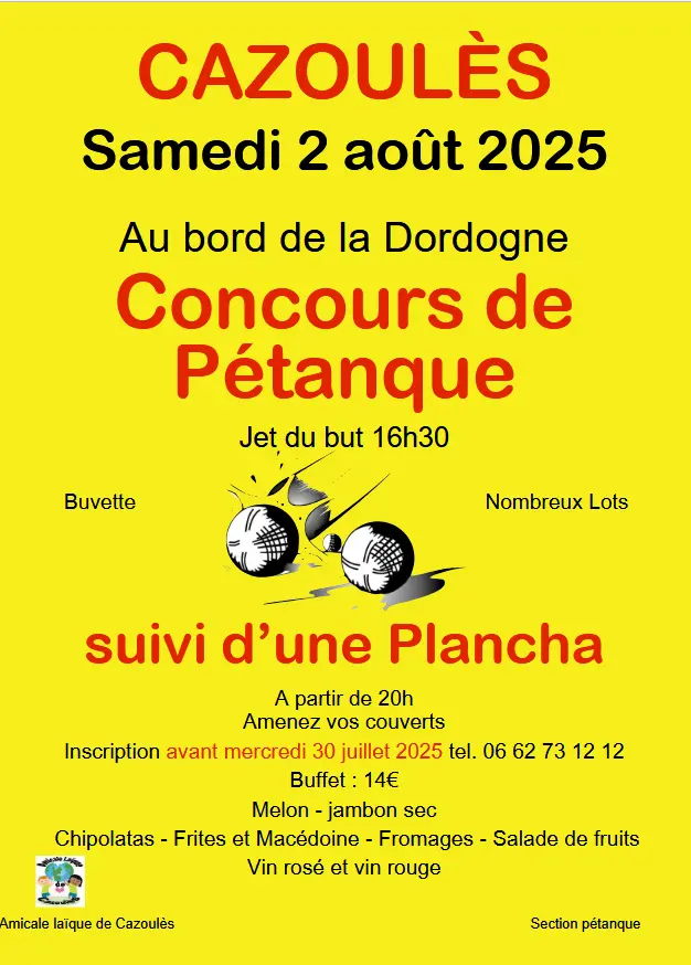Concours de Pétanque Cazoules