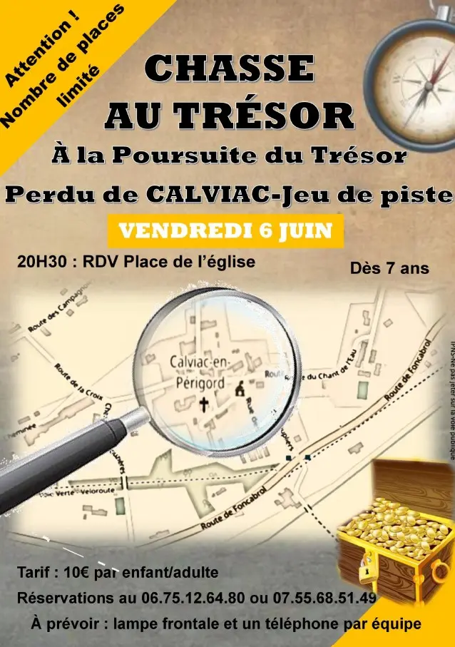 Chasse au trésor Calviac 6 Juin 2025