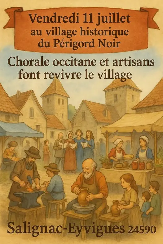 Chorale occitane & artisans aux village historique du PN 11 Juillet