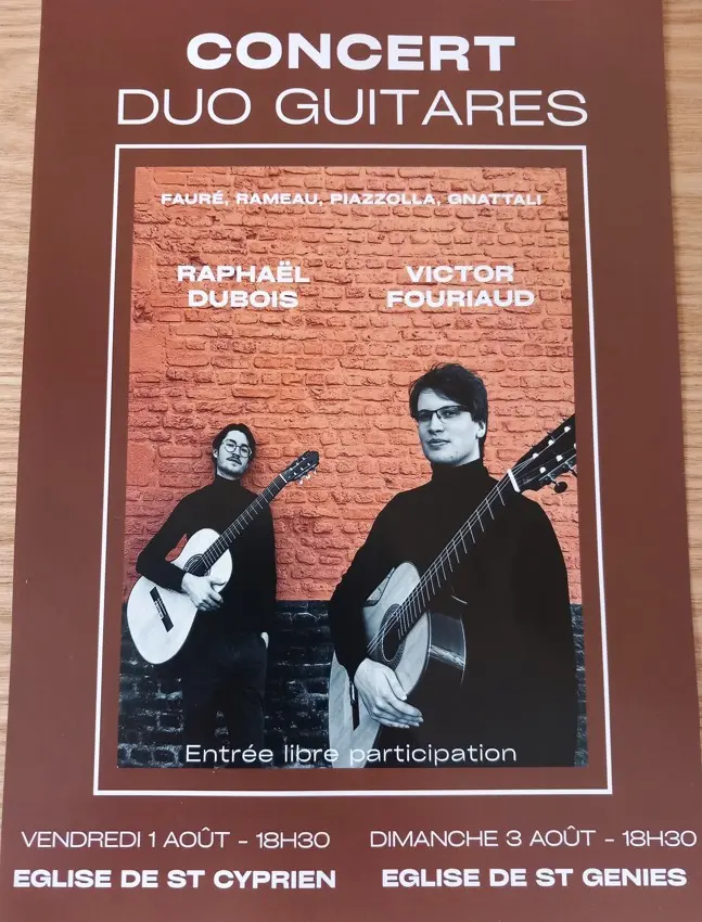 Concert guitare Saint Geniès 3 Aout