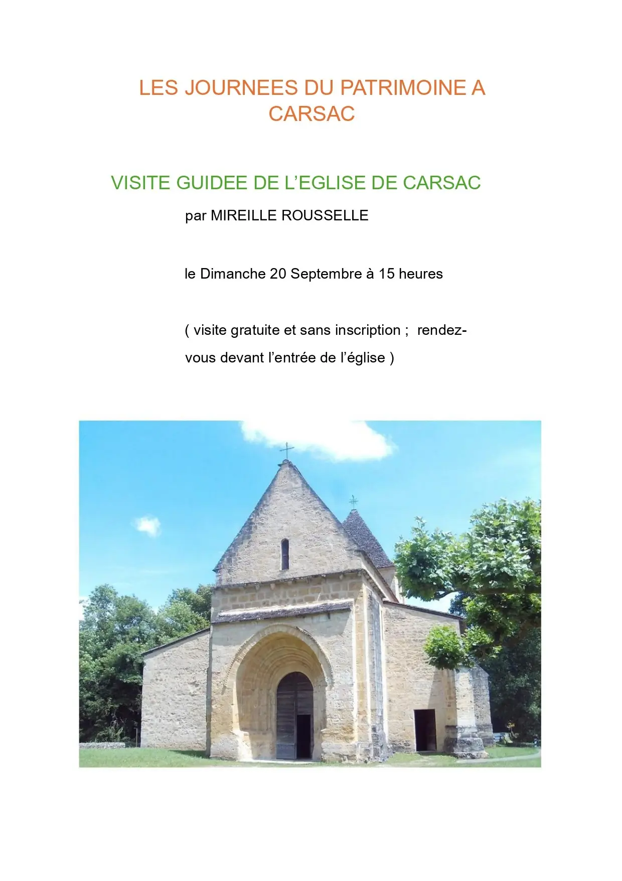 Eglise Carsac