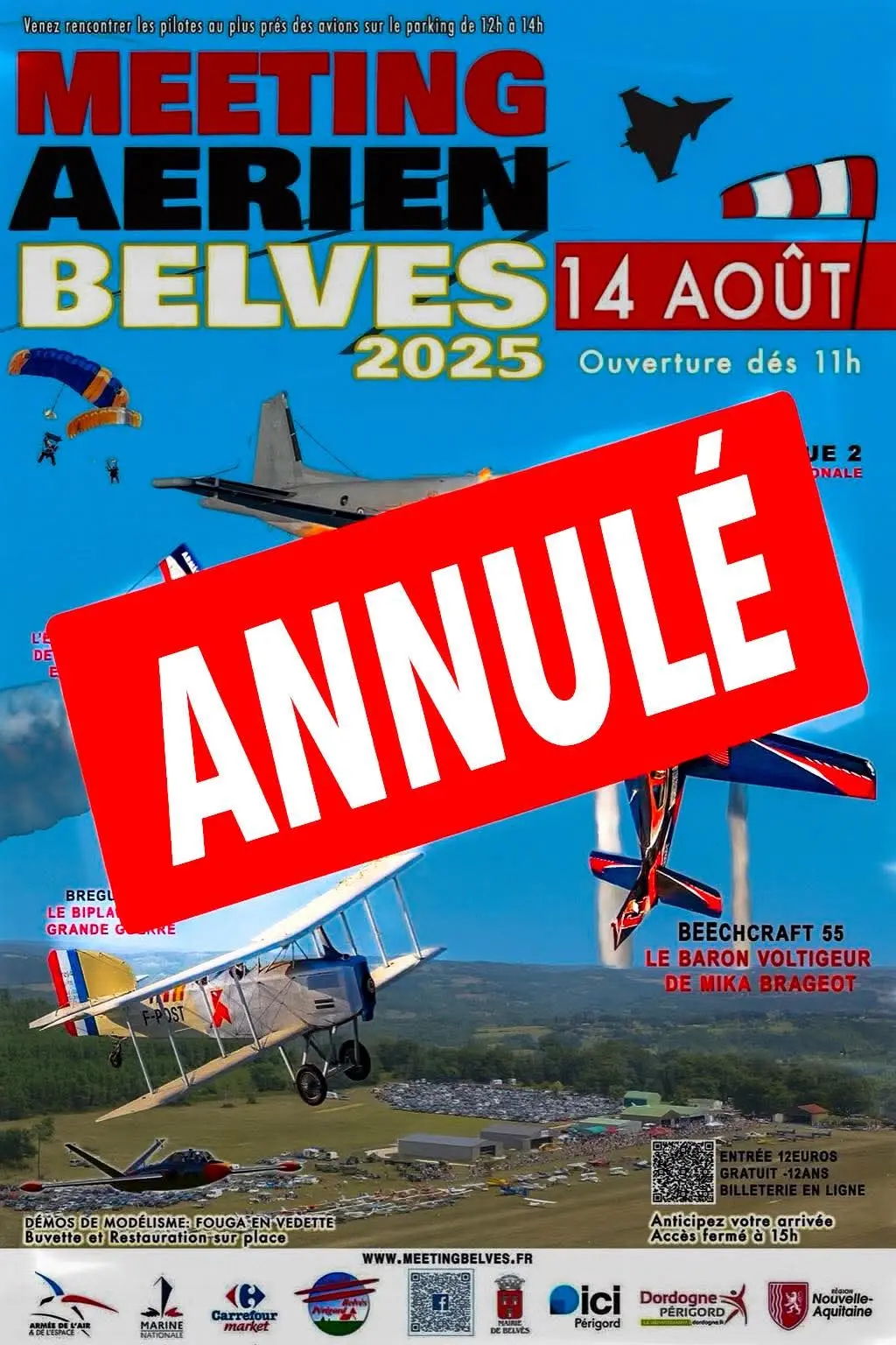 affiche meetin aérien Belvès