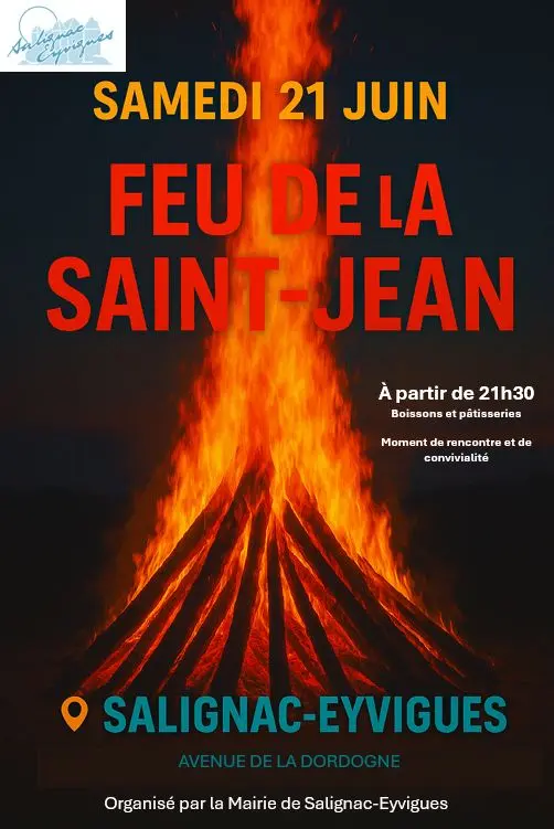 Feu de la Saint Jean et fête de la musique Salignac 21 Juin 2025