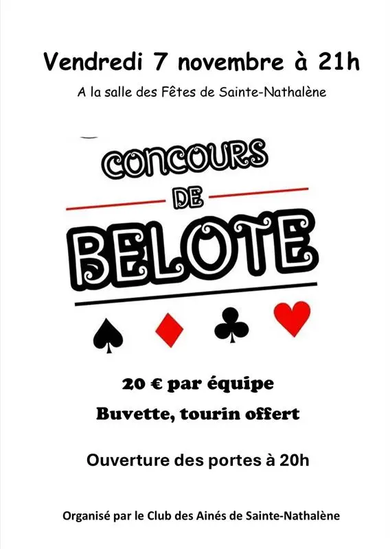 Concours de belote