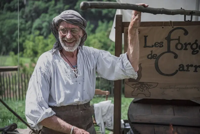 PCU_Village de la Madeleine_Tursac_Bruno le forgeron_2023©Melvin Turpin