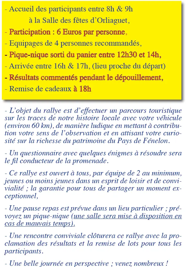 Rallye Fenelon  15 Juin 2025