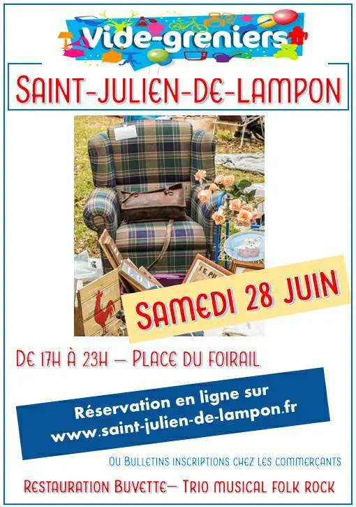 Vide grenier St Julien 28 Juin
