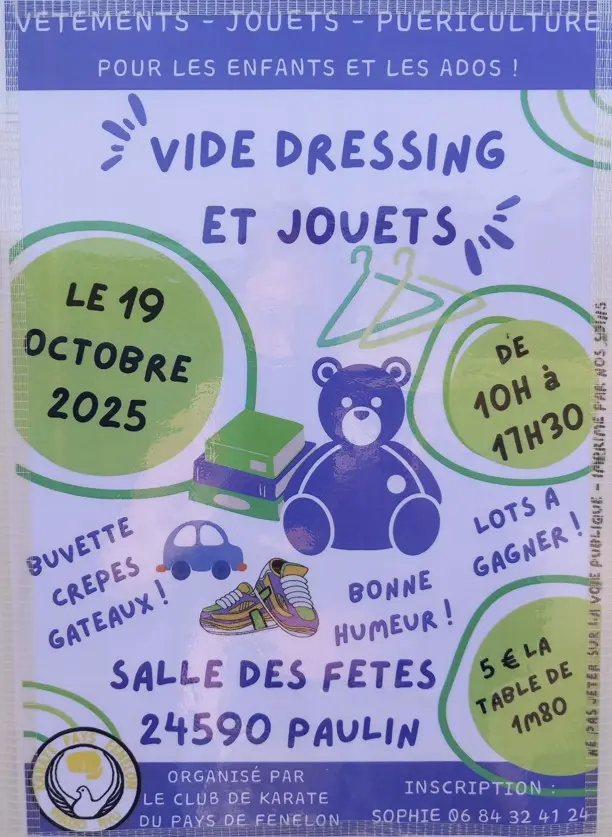 Vide dressing et jouets Paulin 19 Octobre