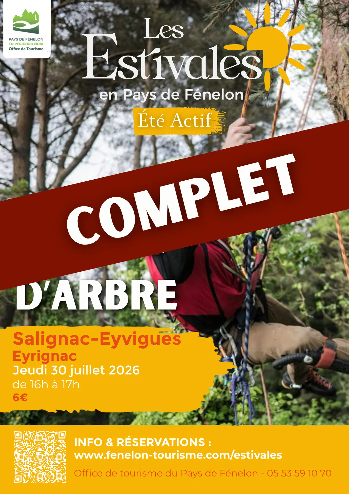 Visuels Estivales 2026 Grimpe d'arbre Salignac