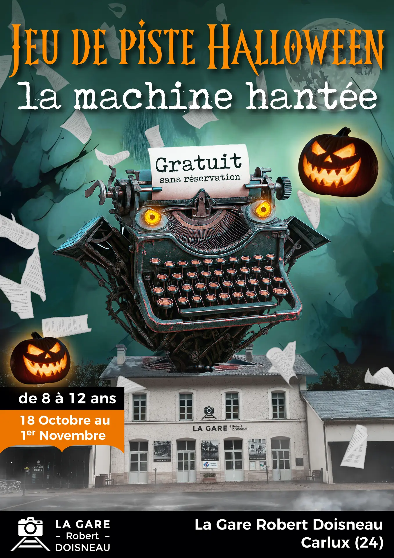 affiche Jeu de Piste Halloween 2025