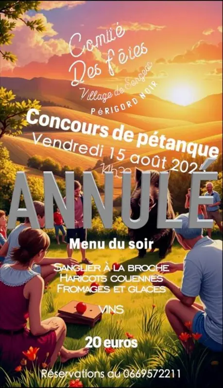 concours de pétanque sergeac_annulé