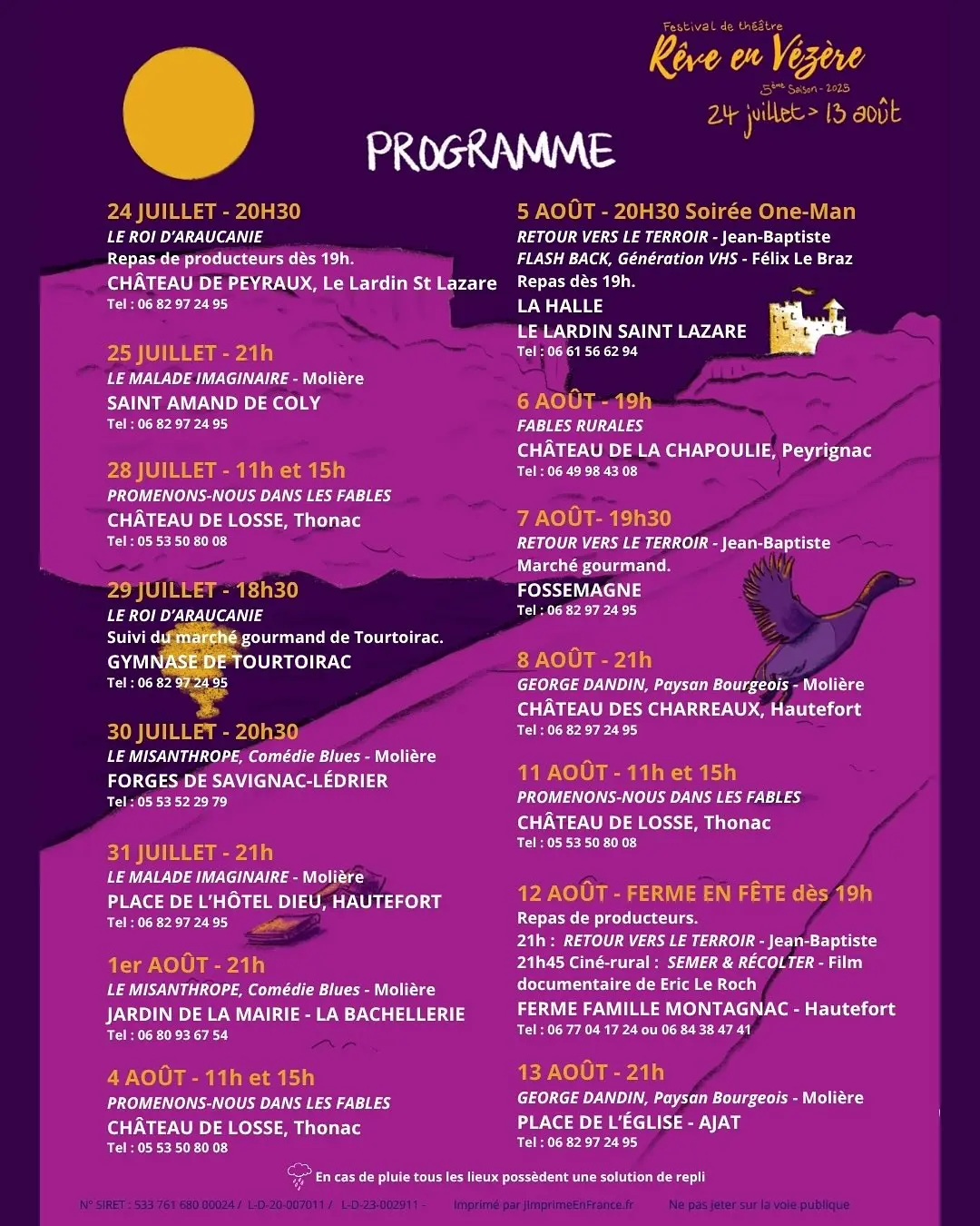 festival reve en vezere programme