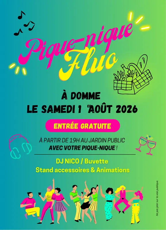 flyer soirée fluo