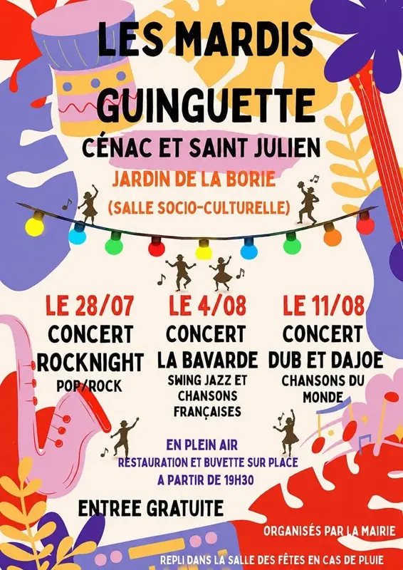les mardis guinguette cénac